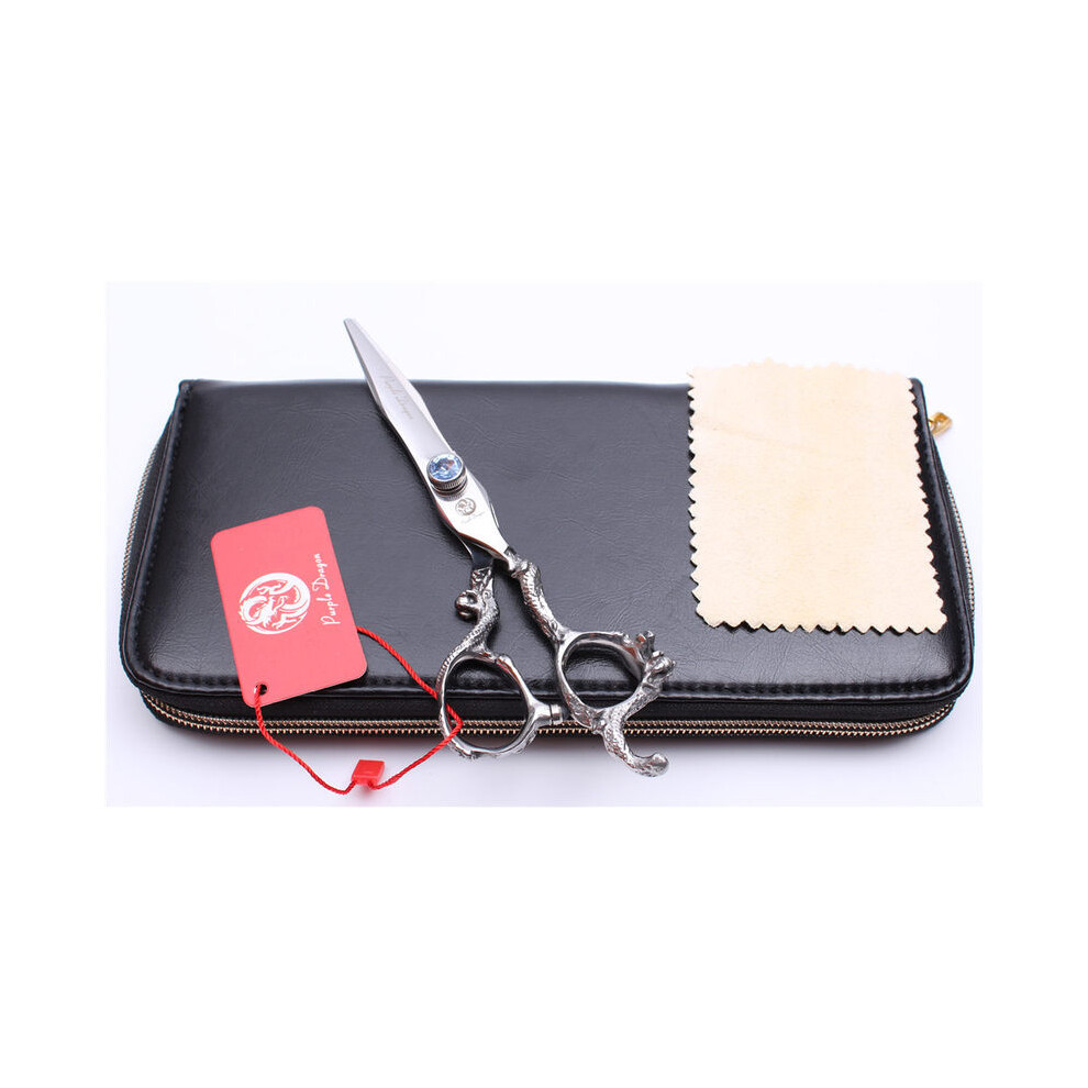 (Z9006 Lan C 6Y)Z9006 6" Japan 440C Purple Dragon Professional Sharp Edge Hair Scissors Hair Salon Cutting