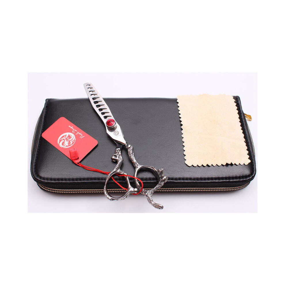 (Z9006 Hong T 6Y)Z9006 6" Japan 440C Purple Dragon Professional Sharp Edge Hair Scissors Hair Salon