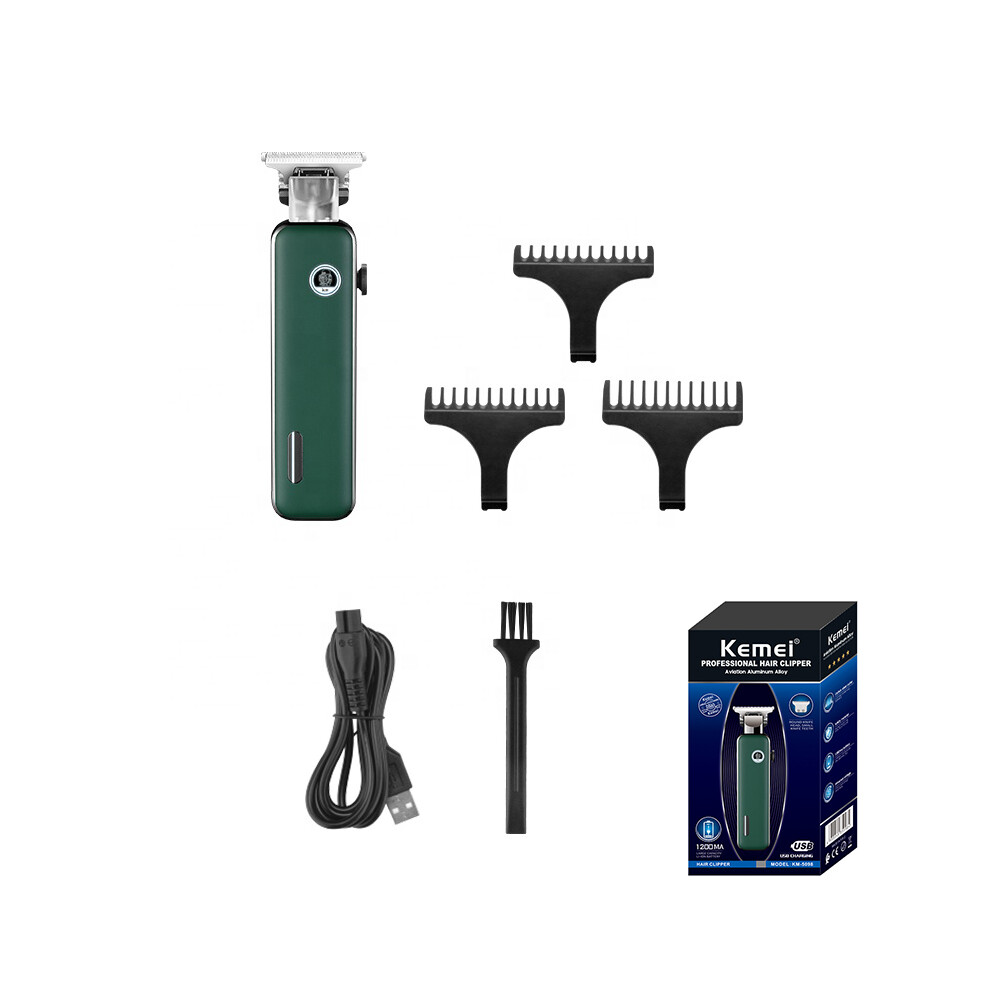 (with box)Professional barber hair clipper T-blade Dry shave and fade clipper Versatile