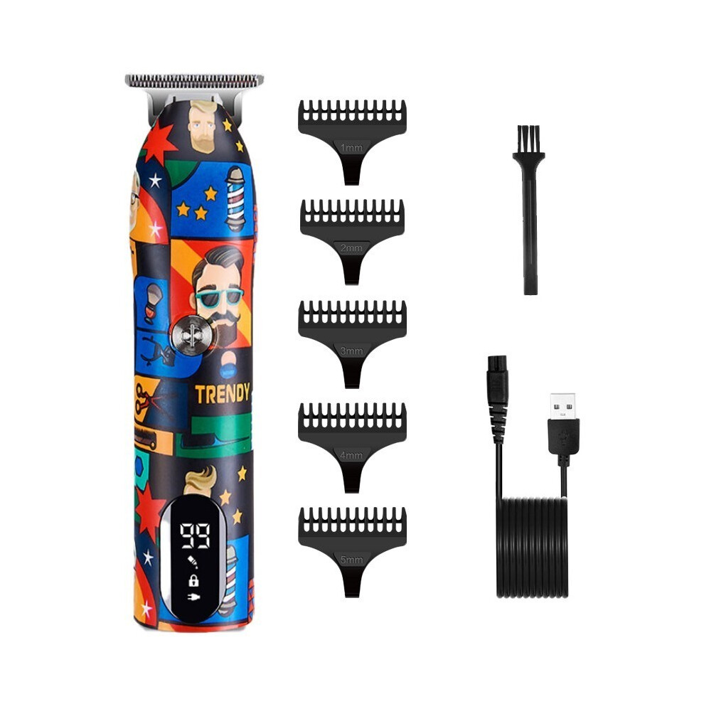 (hair clipper)Barber hair clipper electric hair clipper shaver 100-240V rechargeable powerful