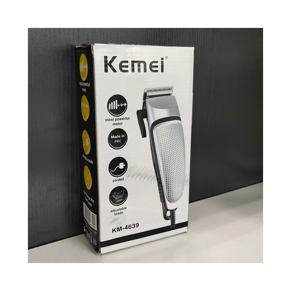 (with box) Hair clipper for the barber Carbon steel clipper head with 4 border combs Silent
