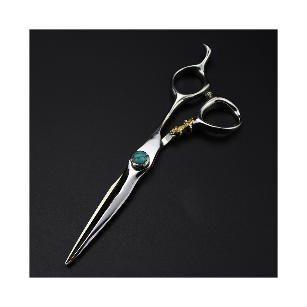 (cutting scissors) Professional jp 440c steel 6'' green pearl hair scissors cutting barber tools tiger