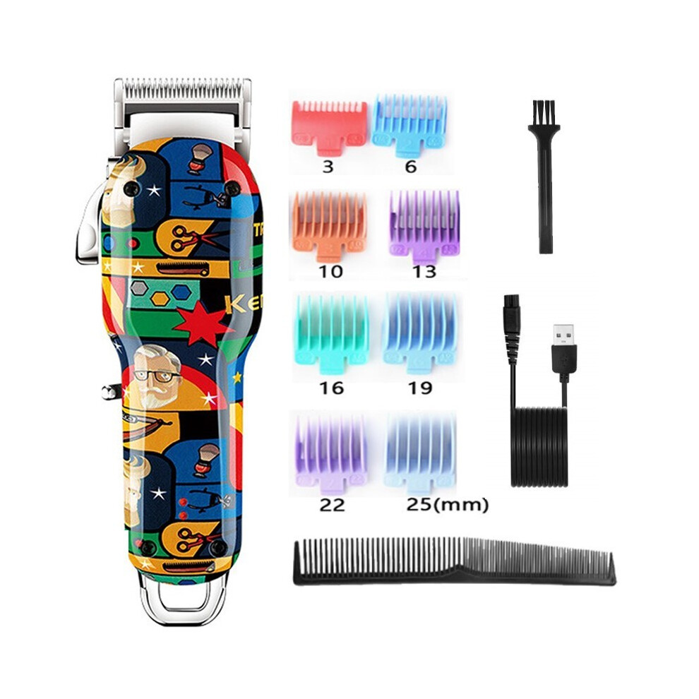 (KM-MAX2092)Barber hair clipper electric hair clipper shaver 100-240V rechargeable powerful