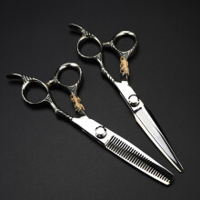 (set) professionele jp 440c staal 6'' Upscale Golden Tiger haarschaar kapperskapsel