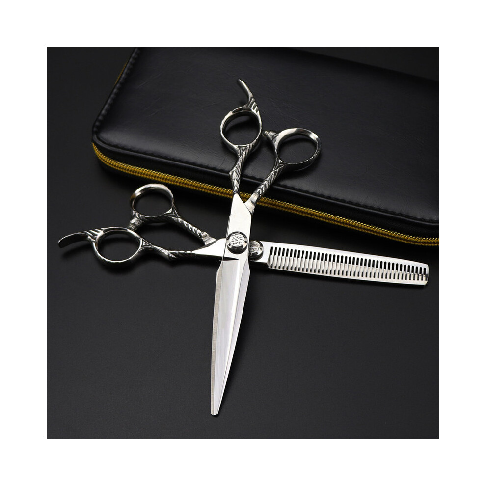 (thinning scissors)Professional Japan 440c Steel 7 Inch Pet Dog Grooming Scissors Cutting