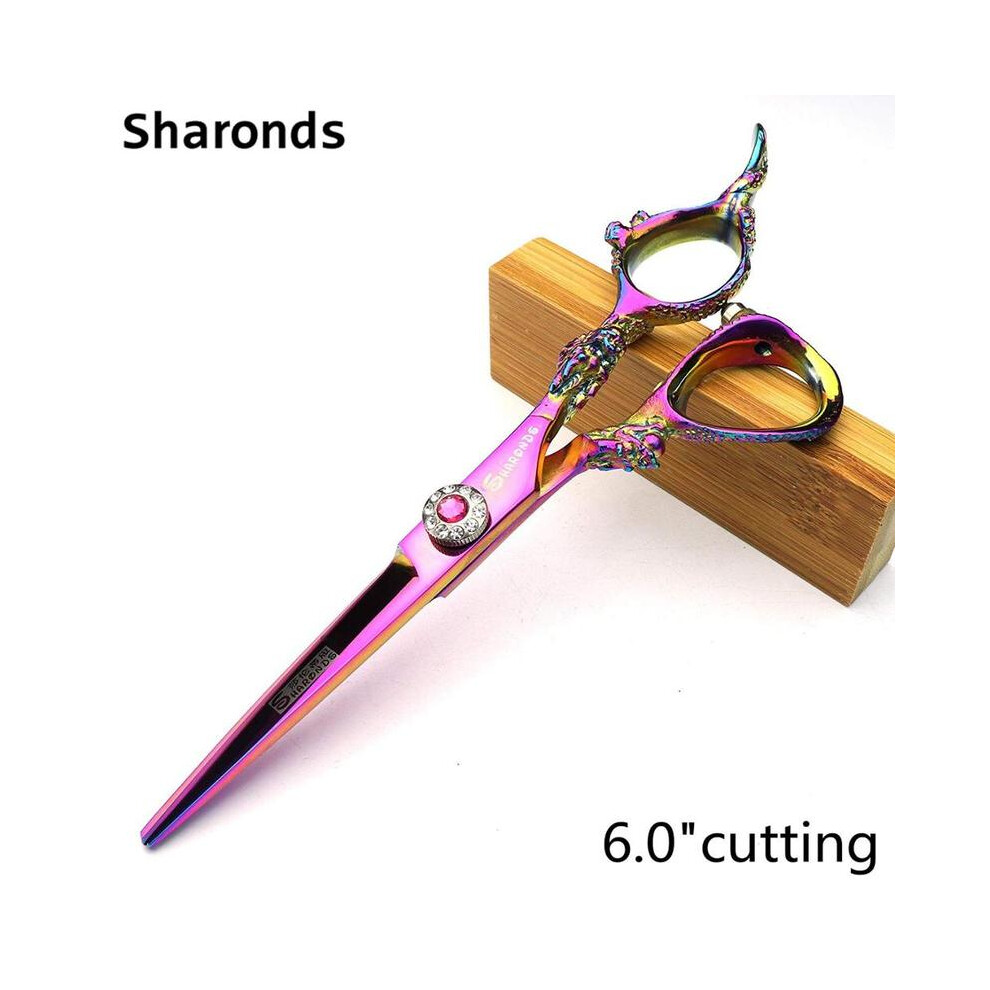 (6 inch cut)Professional hairdressing scissors 440c steel Hair Barber scissors set Scissors Hair scissors