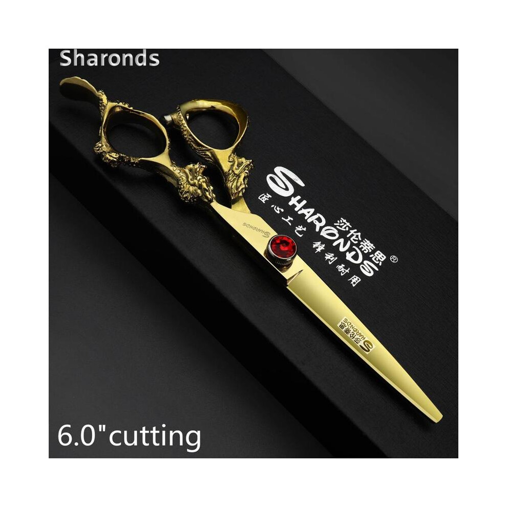 (6 inch cut)Professional hairdressing scissors 440c steel Hair Barber scissors set Scissors Hair scissors