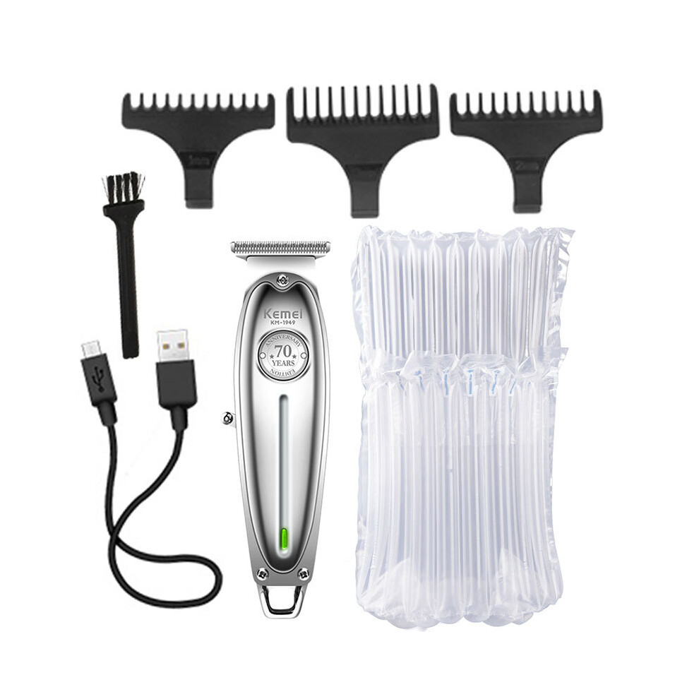 Gold (Bubble Bag) Original Full Metal Professional Hair Clipper For Men Lithium Beard Trimmer