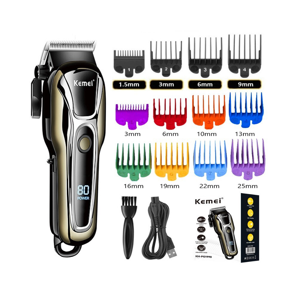 (KM-1990pg-a)Barber hair clipper professional hair clipper for men electric beard clipper hair clipper