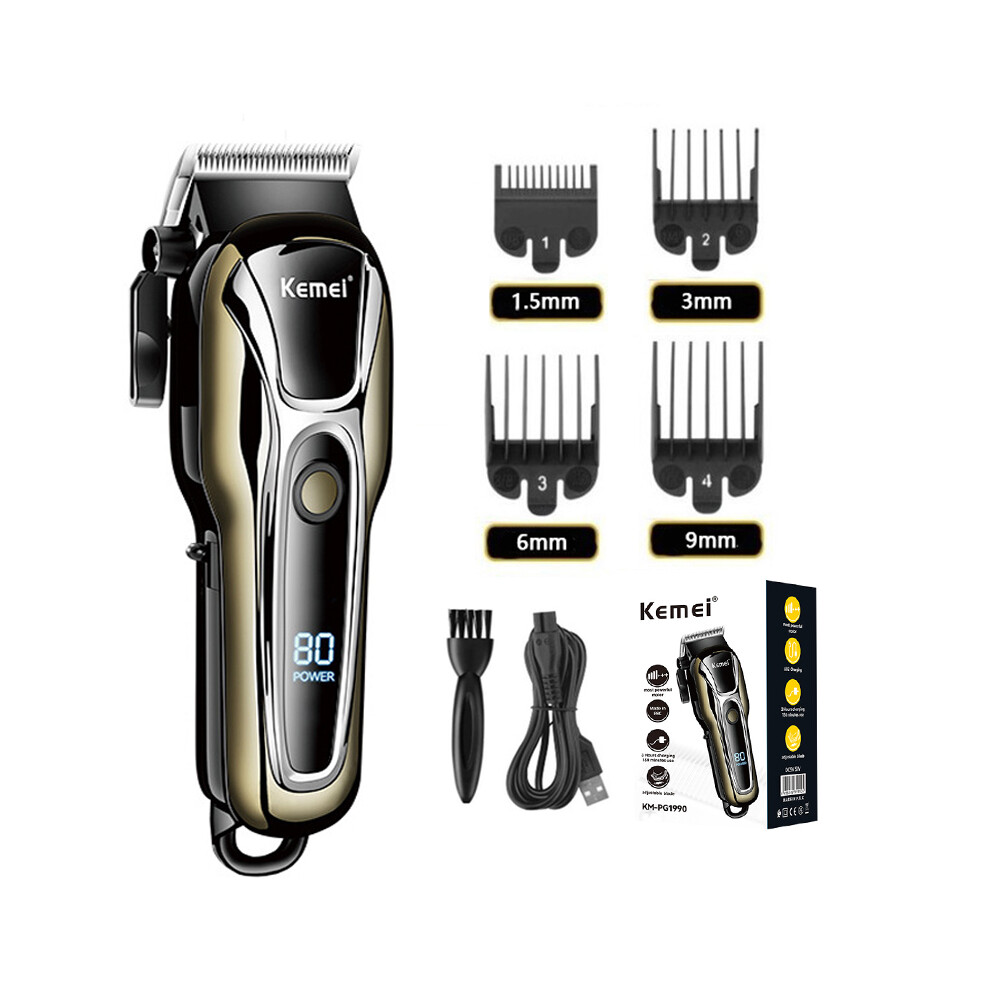 (KM-1990pg)Barber hair clipper professional hair clipper for men electric beard trimmer hair clipper