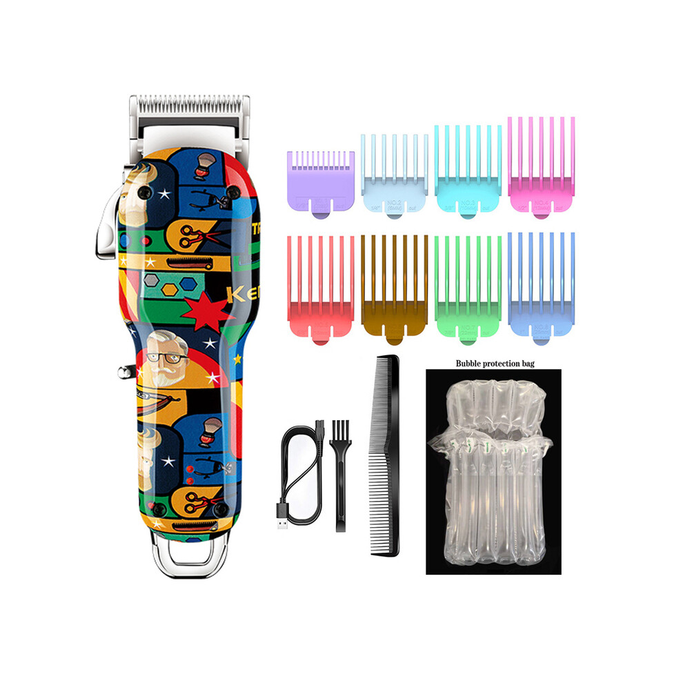(No Box)KM Professional Hair Clipper Rechargeable Hair Clipper for Men Shaver Hair Clipper