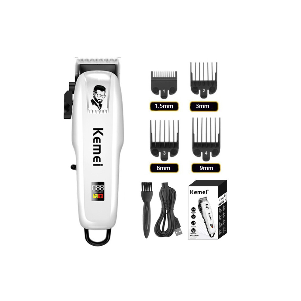 (4 Combs) Electric Hair Clipper Hair Cutting Cordless Trimmer Men's Professional Hair Clipper
