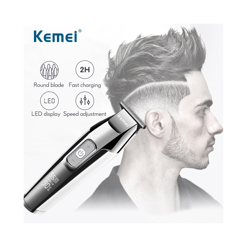 (sans boîte) 5027 Tondeuse à cheveux professionnelle USB pour hommes