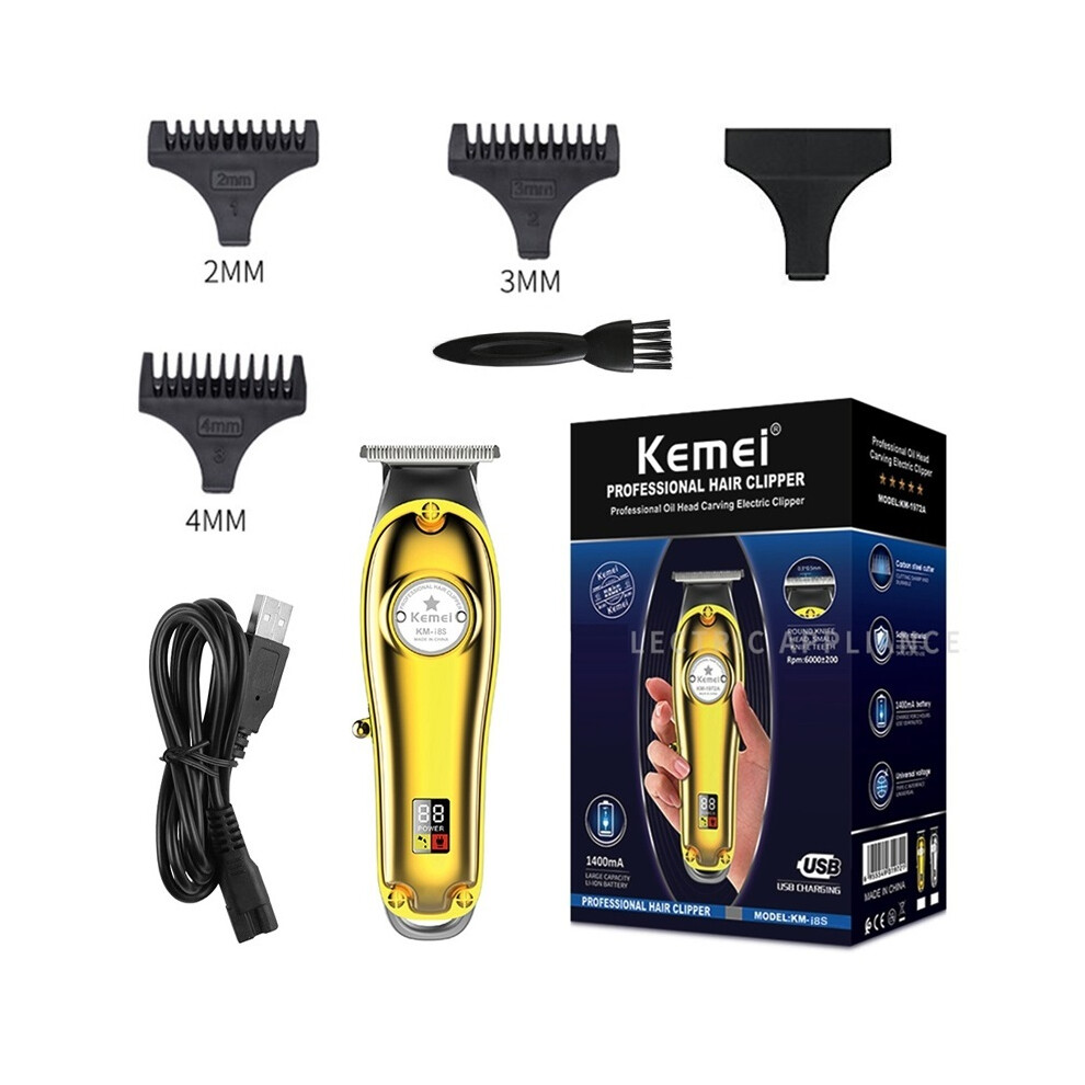 (KM-I8S)Metal professional hair clipper, men's shaver, electric barber, hair clipper,