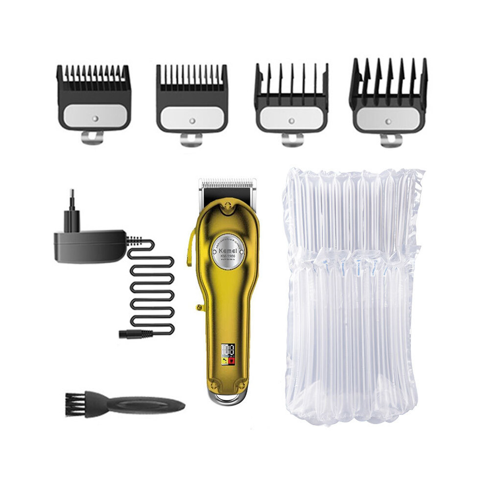 (KM-1986 No Box)Metal Professional Hair Clipper Men's Shaver Electric