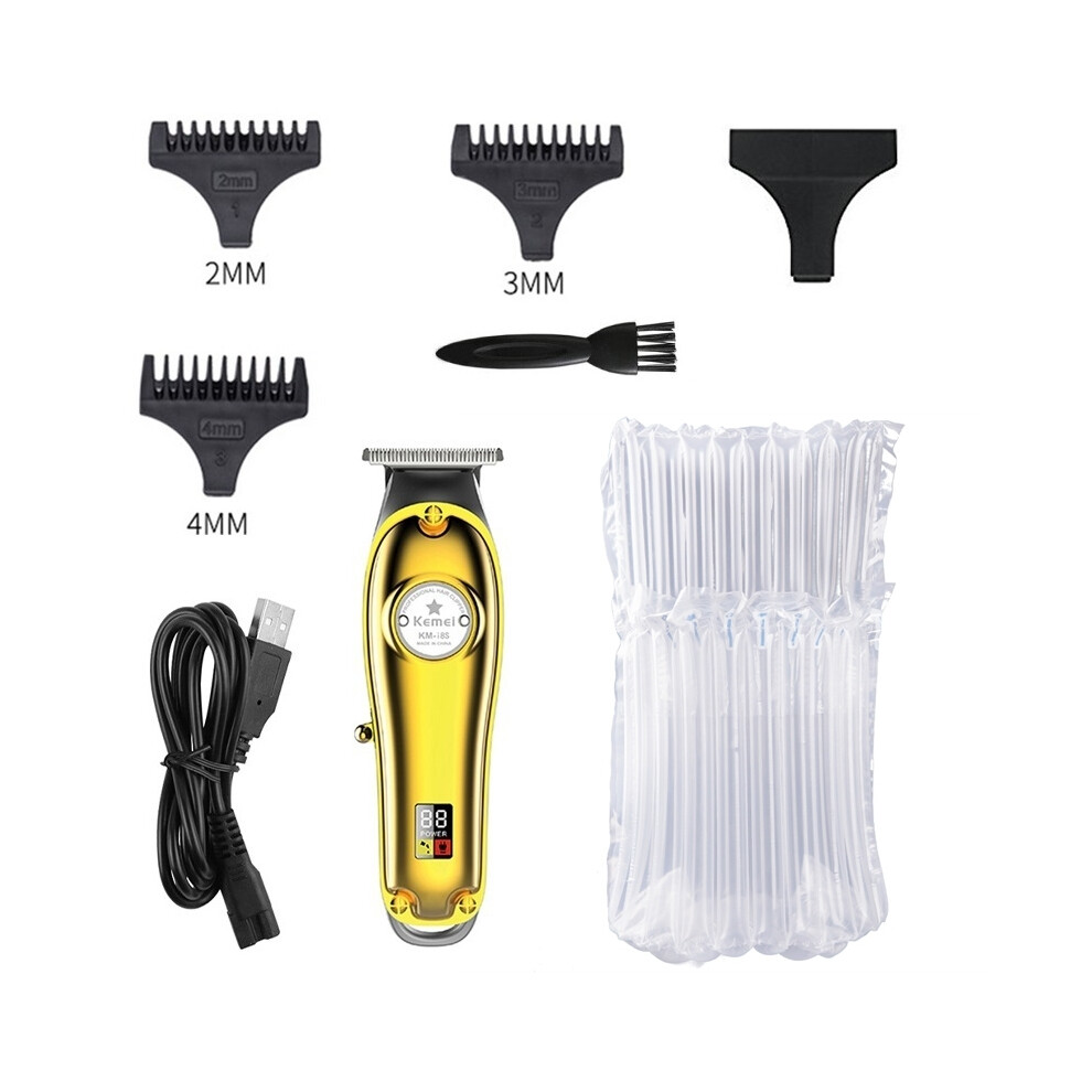 (KM-I8S Without Box)Metal Professional Hair Clipper Men Shaver Electric