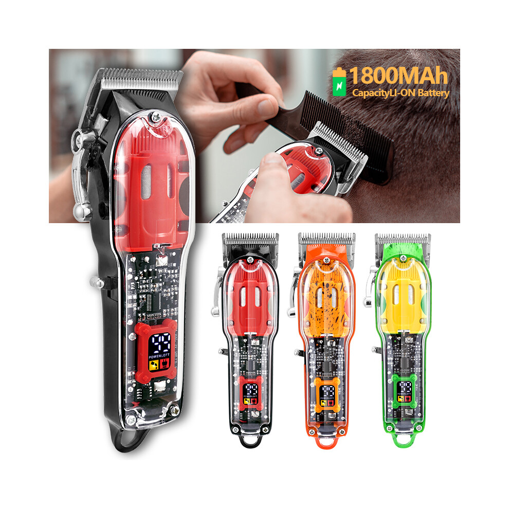 Green ( With Box) Electric Hair Clipper Hair Clipper Cordless Trimmer For Men Rechargeable