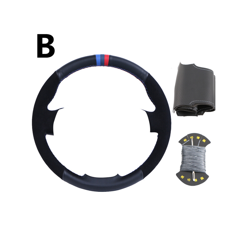 (B Wire) Diy Car Steering Wheel Cover Customized For Hyundai Tiburon 2003-2008 Coupe 2002-2008 Gray 9319708131017