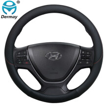 (Zwart) Voor Hyundai i20 MK1 MK2 MK3 Inokom i20 Elite i20 Auto Stuurhoes Leer Antislip