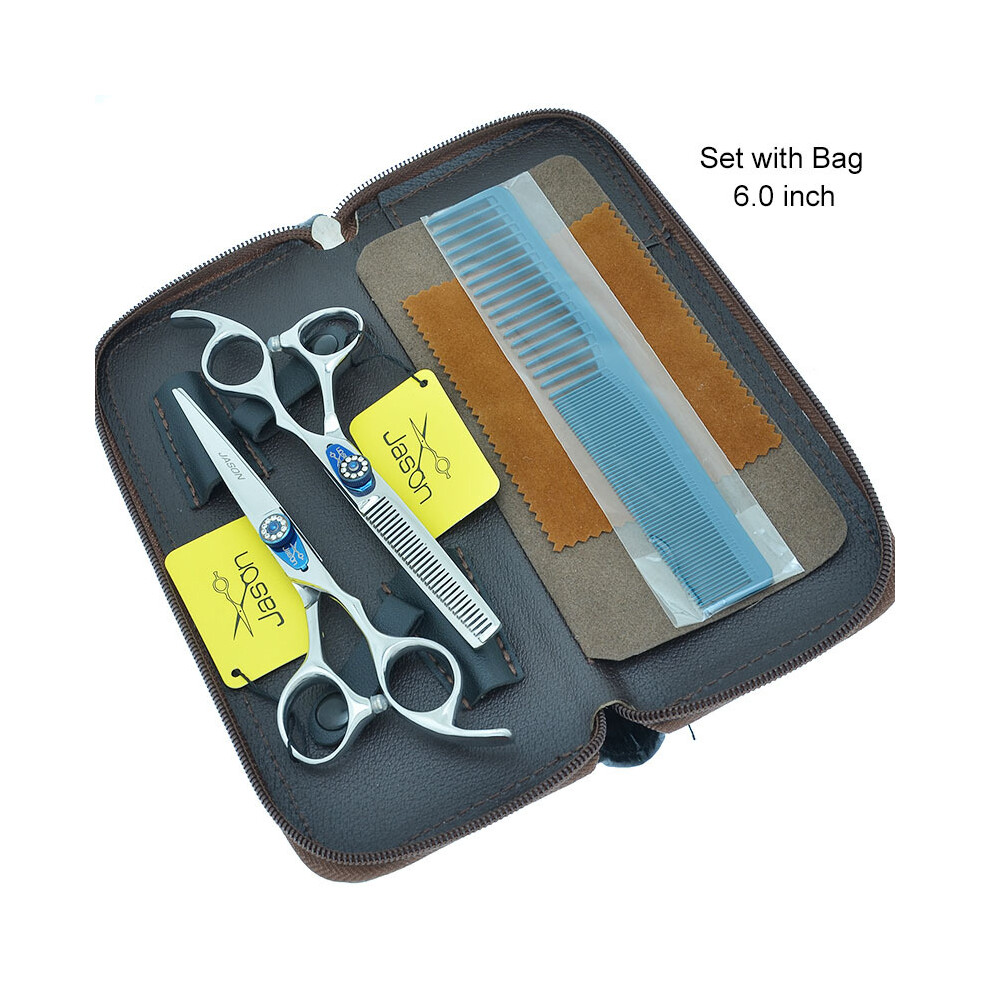 (A0086D-01-60)5.5" Professional Hairdressing Scissors Japan 440C Hair Salon Cutting Scissors Salon Thinning