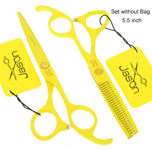 Ensemble Ciseaux Coiffure Professionnels - Acier Japonais 440C, Poignées Rose/argent
