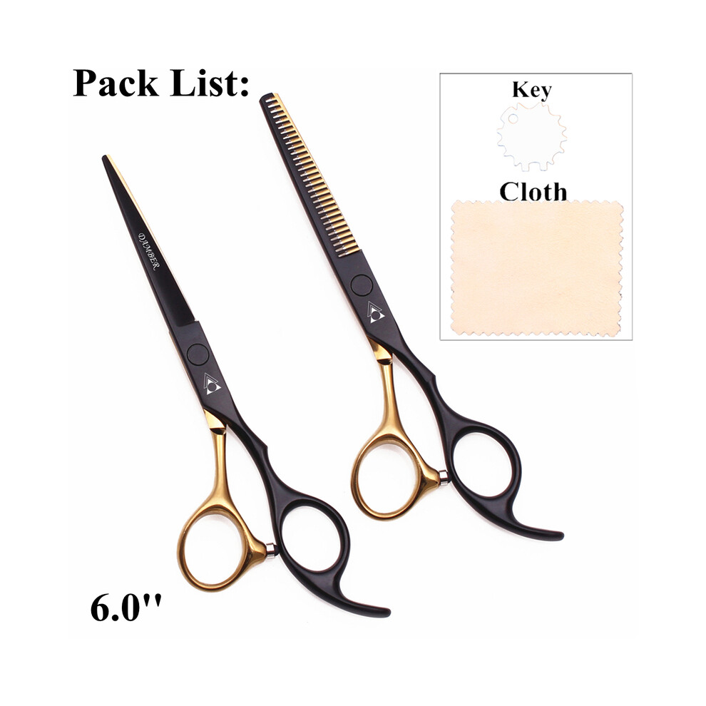 (888 HeiJin Dui 6.0)Hair Scissors 5.5 6.0 Professional Hairdressing Scissors Thinning Barber Scissor