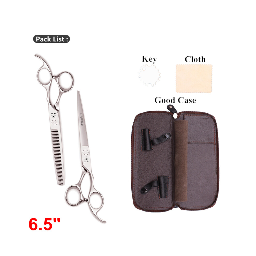 (1006 Dui 6.5 Bao)5 5.5 6 6.5 7 7.5 8 Professional Hairdressing Scissors Barber Scissors Hair Cutting