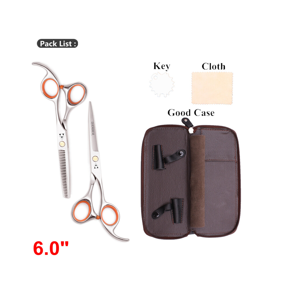 (1008 Yin Dui 6.0 Bao)5.5 6.0 Professional Hairdressing Scissors Hair Thinning Barber Scissors Set Hair