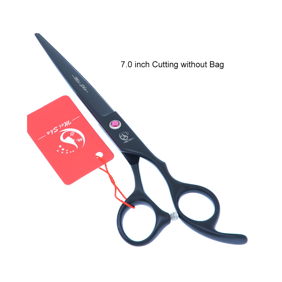 Black (A0136a-03-70)Meisha 7.0" Professional Big Hairdressing Cutting Scissors 6.5" Barber Thinning