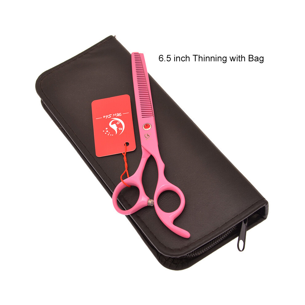 Black (A0137a-06-65)Meisha 7.0" Professional Large Hairdressing Cutting Scissors 6.5" Barber Thinning