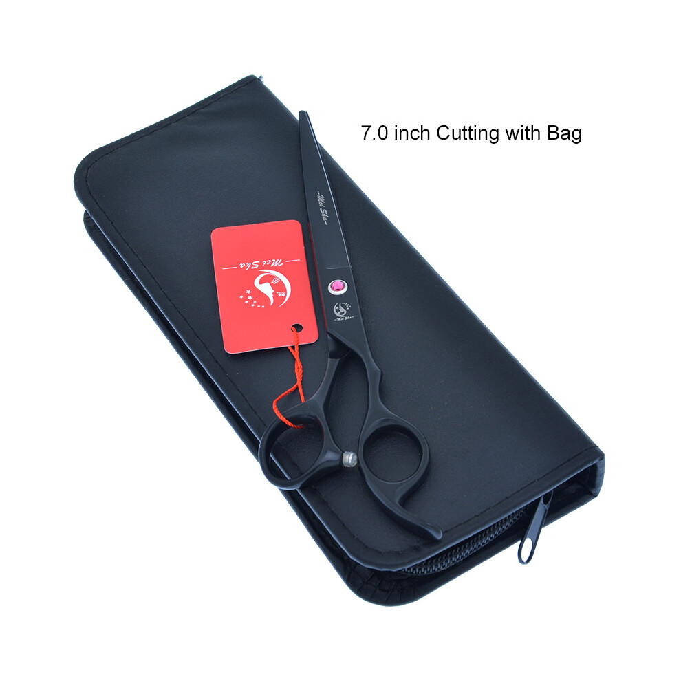 Black (A0136a-04-70)Meisha 7.0" Professional Big Hairdressing Cutting Scissors 6.5" Barber Thinning