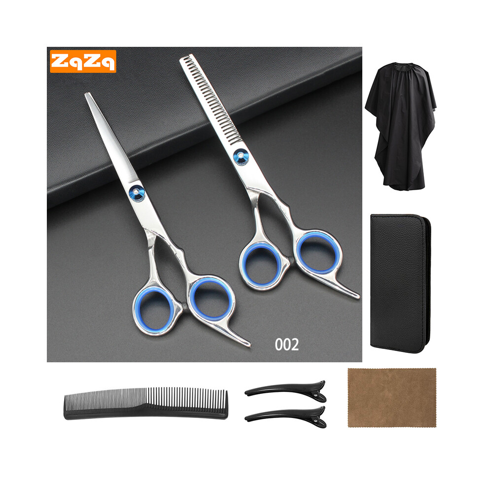 (2) Haircutting scissors set Professional haircutting scissors set with thinning scissors Hairdressing