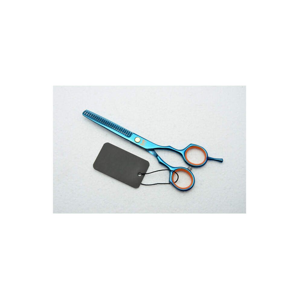 (allbule Tooth)Professional Hairdressing Scissors 6.0 Inch Japan 440C Original Barber Scissors Salon