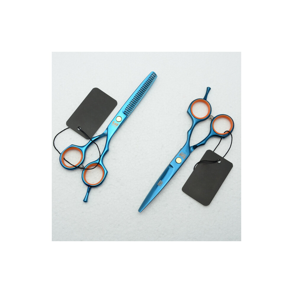 (allbule FT)Professional Hairdressing Scissors 6.0 Inch Japan 440C Original Barber Scissors Salon Hair
