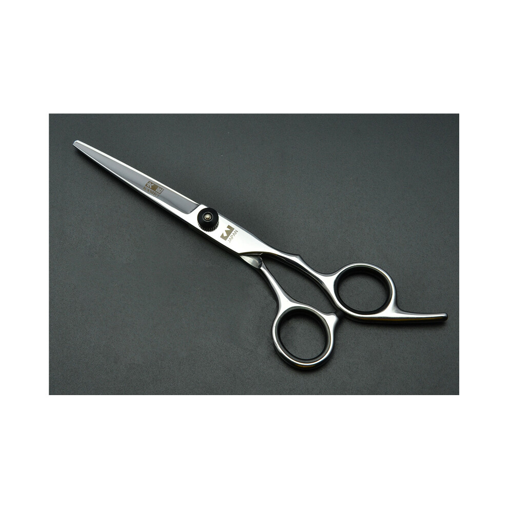 (Black Flat Cut)Professional Hairdressing Scissors 6.0 Inch Japan 440C Original Barber Scissors