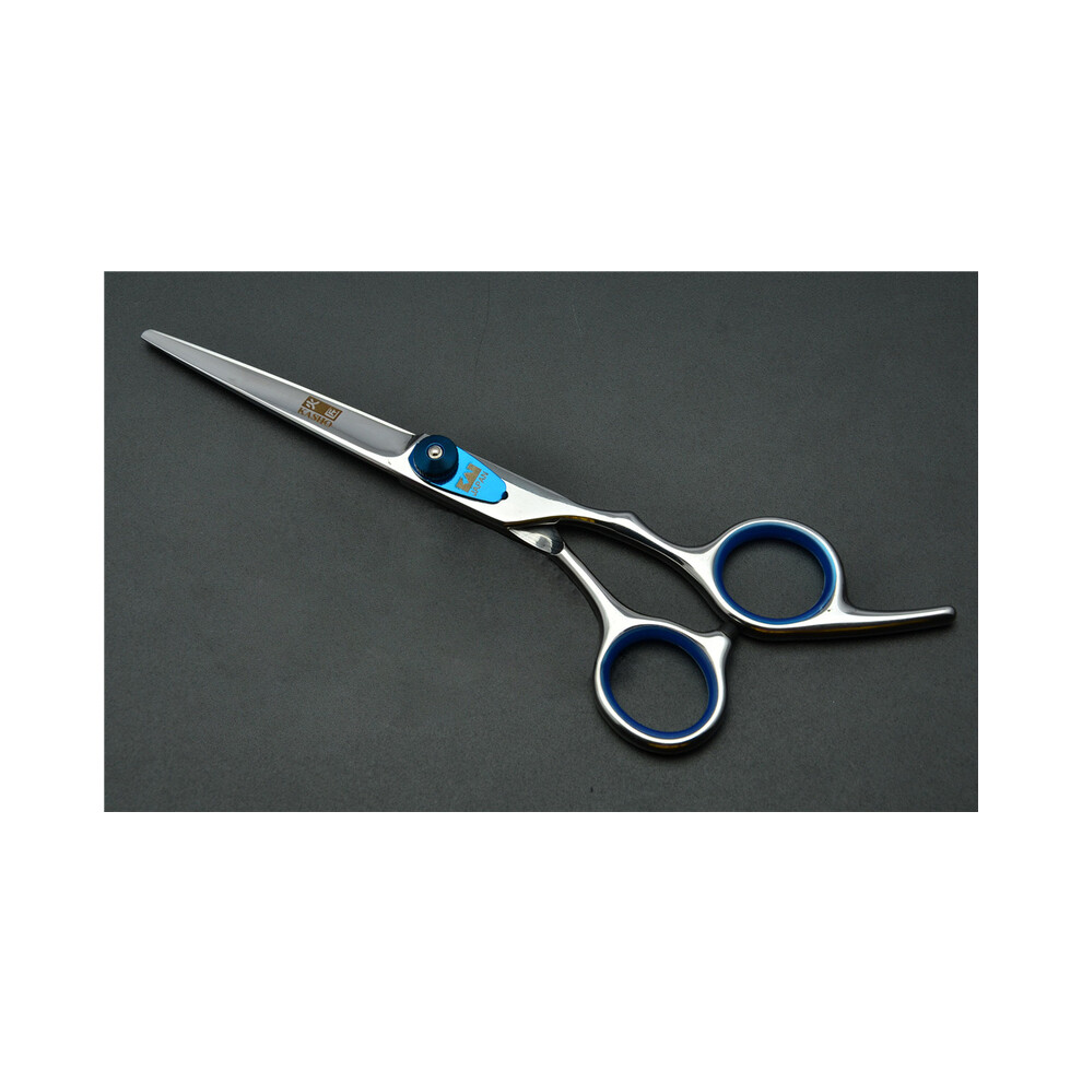 (Blue Flat Cut)Professional Hairdressing Scissors 6.0 Inch Japan 440C Original Barber Scissors