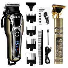 (Set van 4) Professionele kappershaartrimmer, oplaadbaar elektrisch scheerapparaat, afwerktrimmer