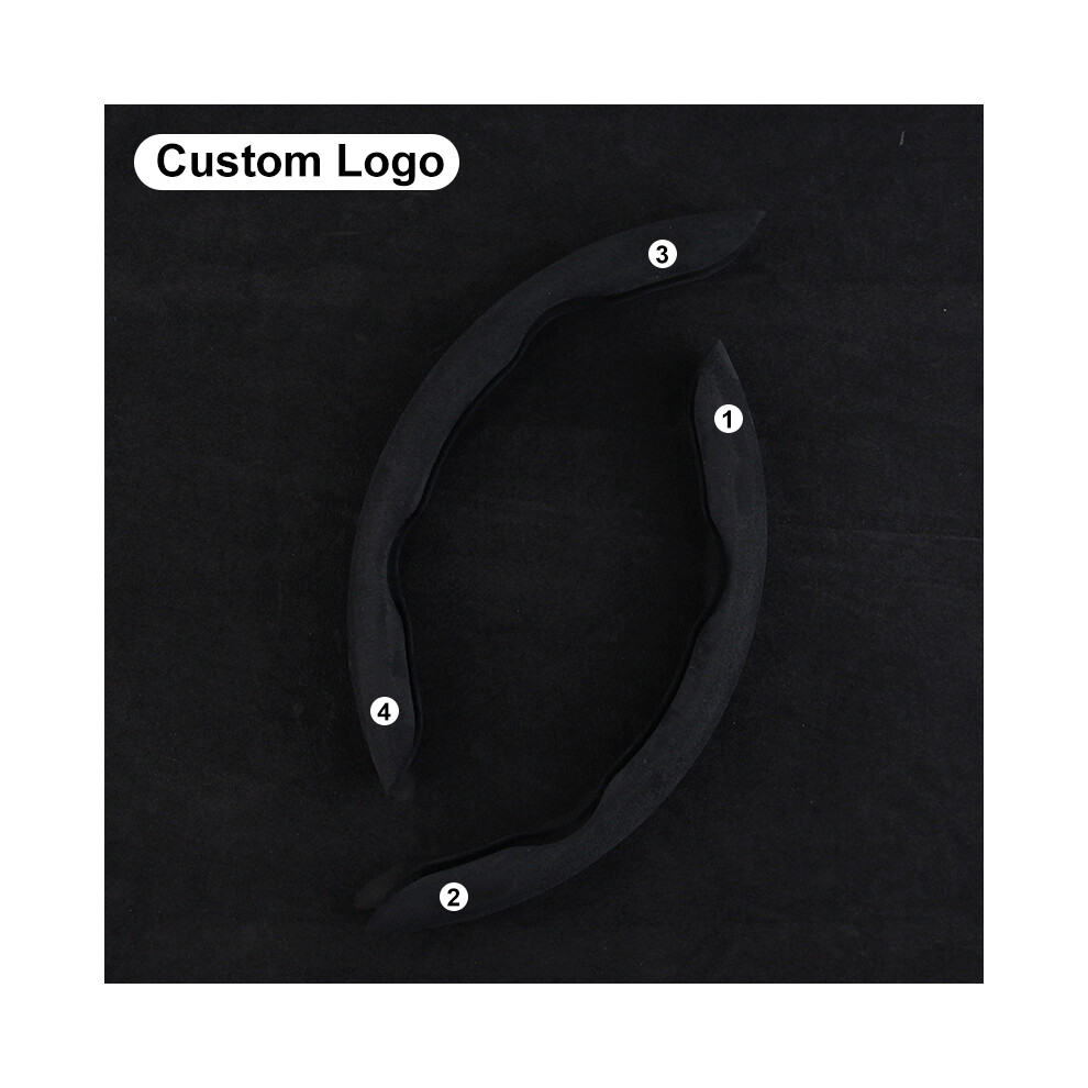 ( 2 Pcs) Honda Universal Steering Wheel Cover Civic Jazz City Crv Xrv Fit Accord Inspire Avancier Black 9319708136456