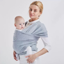 (Light gray) Comfortable shoulder straps for infants and young children during travel