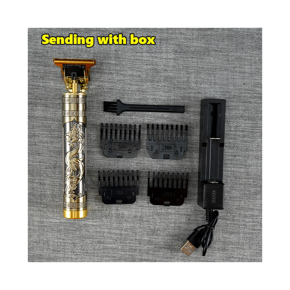 (Dragon battery box) Vintage T9 electric hair clipper hair clipper for professional use