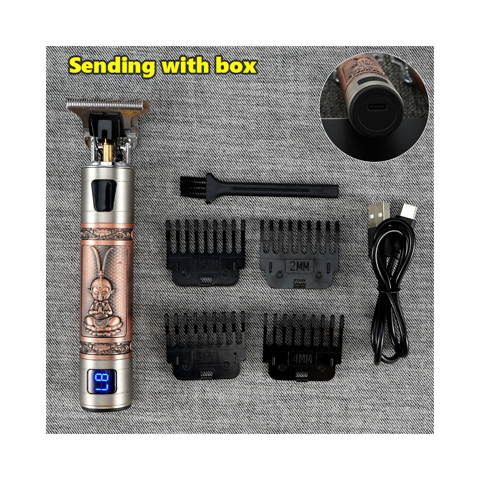 (Monkey-LCD-Box) Vintage T9 electric hair clipper hair clipper intended for professional use