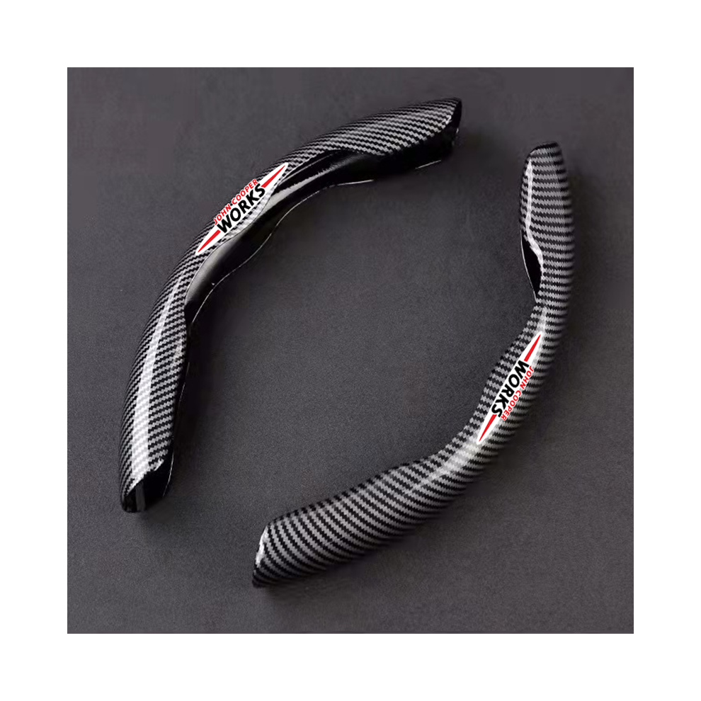 (Blake-2)Car Steering Wheel Cover Suede Leather Mini Coopers F54 F55 F56 F57 F60 R55 R60 R61 Jcw Black 9319708136364