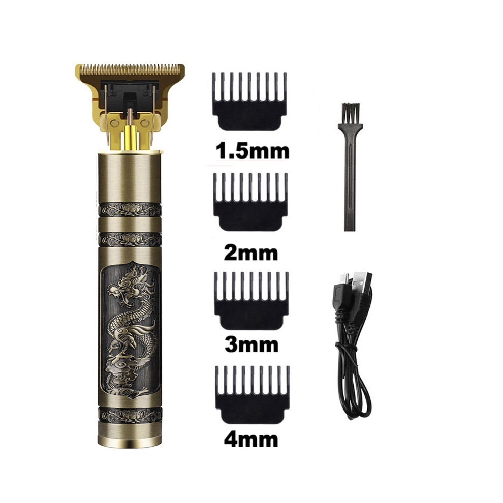 (long)Professional barber hair clipper rechargeable electric shaver finishing clipper