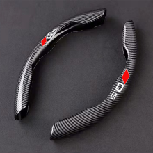 (Für Q5) Auto-Lenkradabdeckung Carbon Black Fiber Audi A3 A4 A5 A6 A7 A8 Q3 Q5 Q7 Q8 SQ5 Zubehör