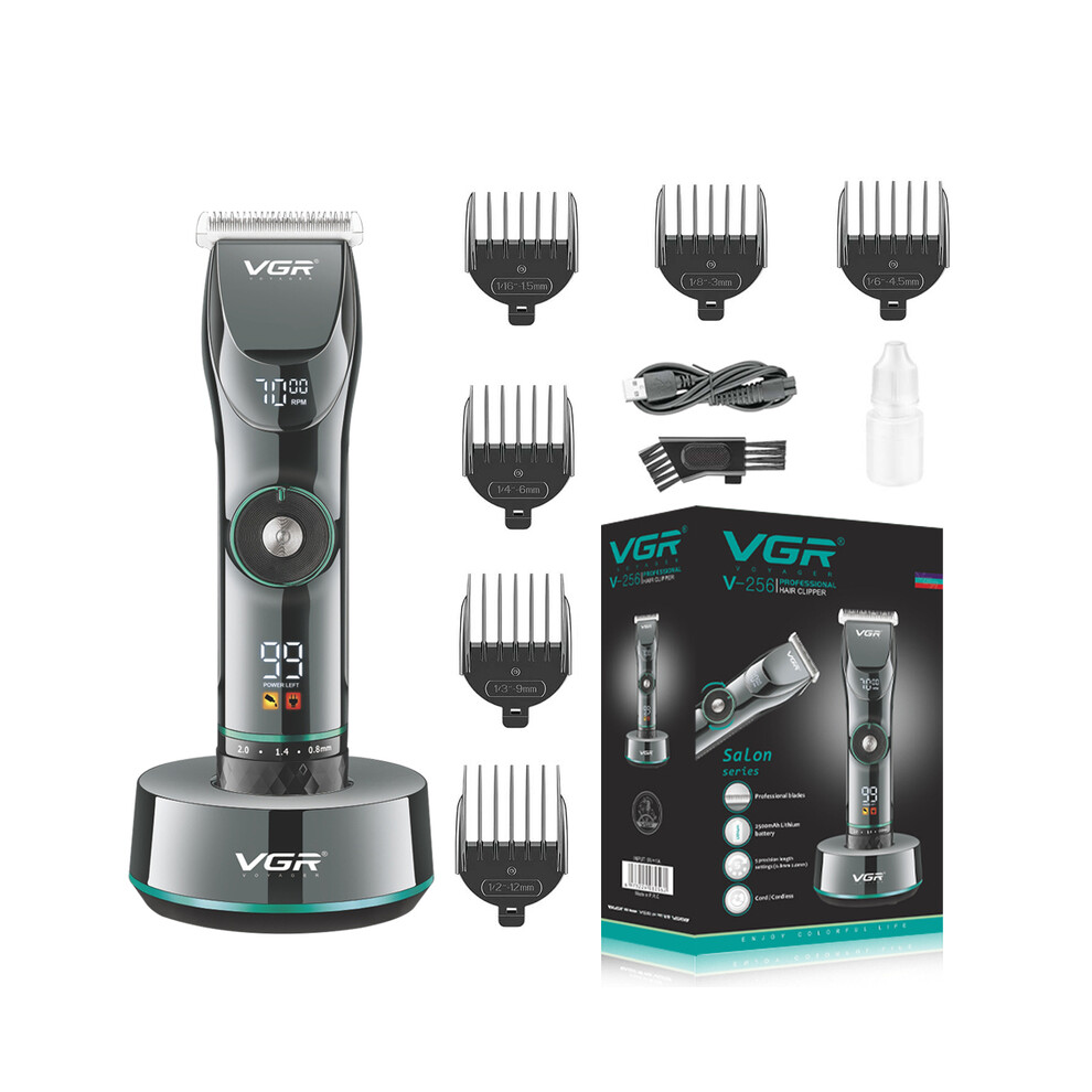 (with box)Professional Hair Clipper Adjustable Hair Clipper Electric Rechargeable Cordless