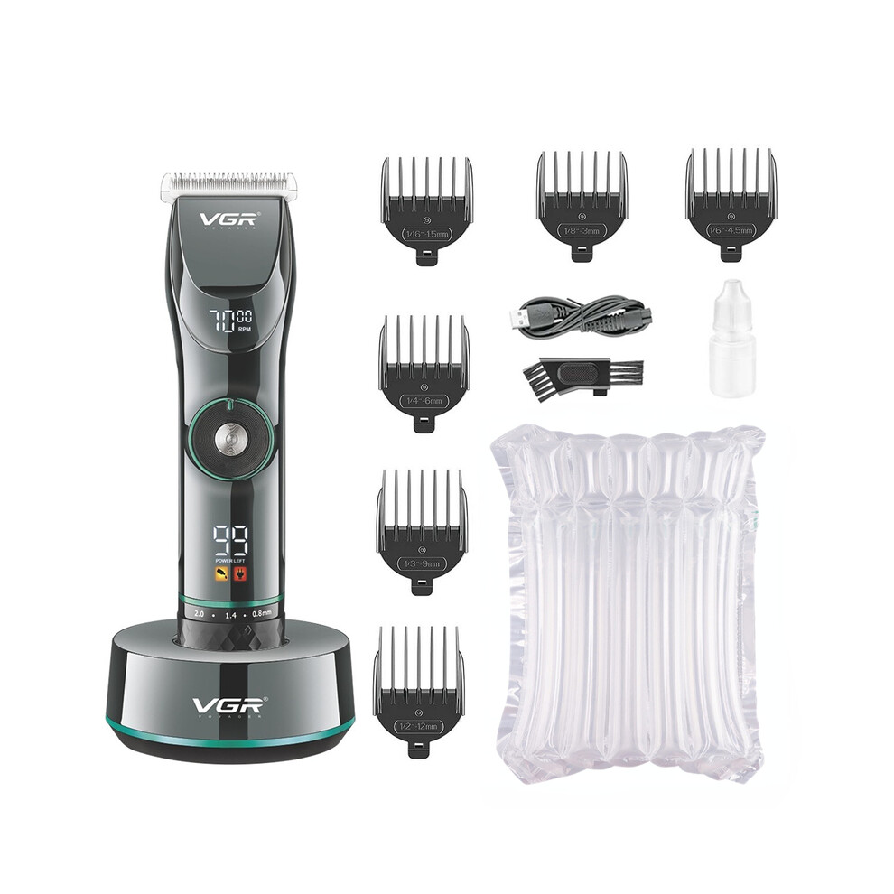 (without box)Professional Hair Clipper Adjustable Hair Clipper Electric Rechargeable Cordless