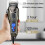 (2) Professionele kappershaarknipset, oplaadbare elektrische trimmachine, baardtrimmer 3