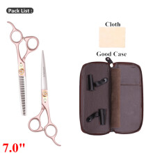(9105 Jin Dui 7.0 vv)5.5 6 7 Japan Steel Professional Hair Salon Scissors Hair Thinning Barber Scissors