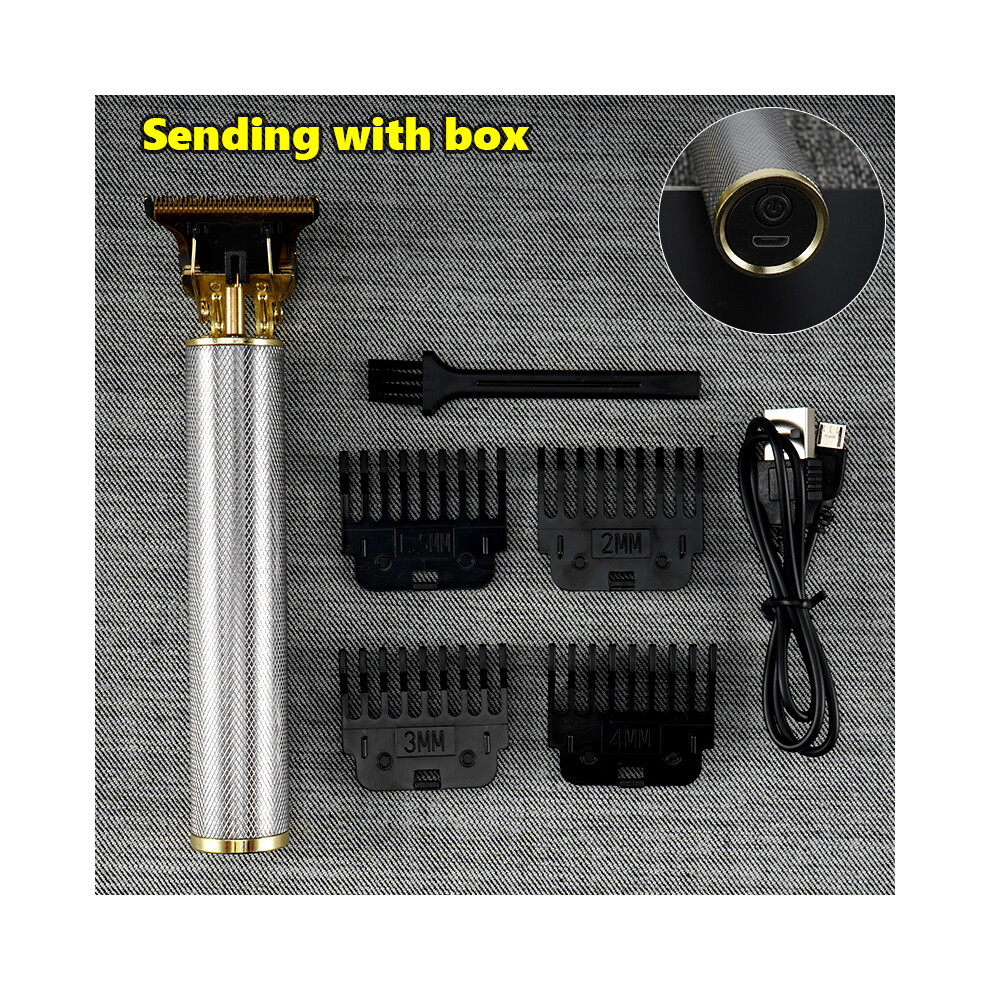 (Silver box) Vintage T9 electric hair clipper hair clipper intended for professional use