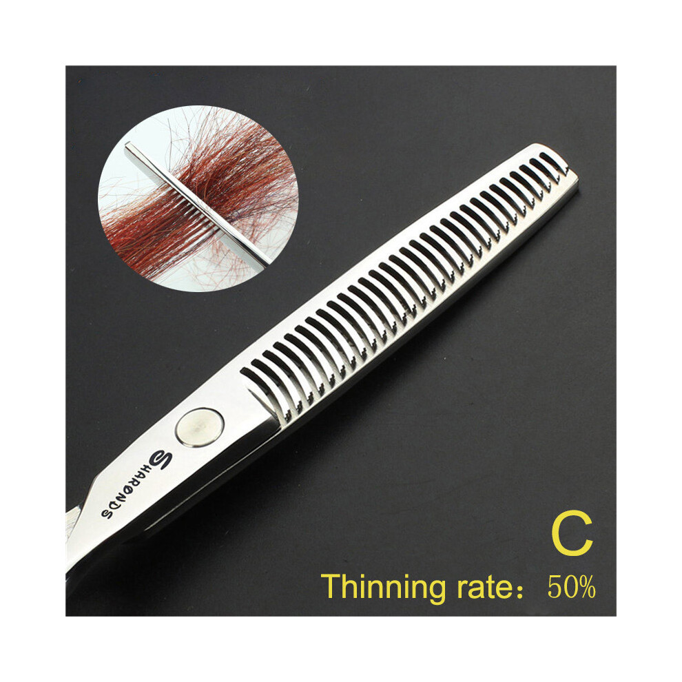 (6 Inch C Thinning)s 6/6.5/7/7.5 Inch Hair Cutting Thinning Scissors Fishbone Hairdressing Tools Hairdresser